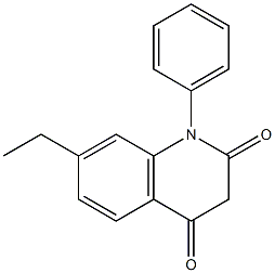 1-(Phenyl)-7-ethylquinoline-2,4(1H,3H)-dione 구조식 이미지
