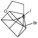 1-Bromo-4-iodo-pentacyclo[4.3.0.02,5.03,8.04,7]nonane-9-one ethylene acetal 구조식 이미지