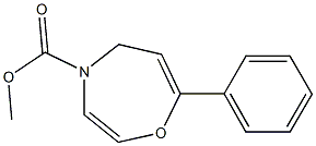 7-Phenyl-4,5-dihydro-1,4-oxazepine-4-carboxylic acid methyl ester 구조식 이미지