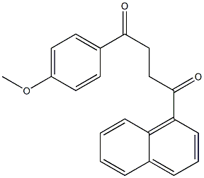 1-(4-Methoxyphenyl)-4-(1-naphtyl)-1,4-butanedione 구조식 이미지