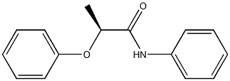 [S,(-)]-2-Phenoxy-N-phenylpropionamide 구조식 이미지