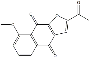 2-Acetyl-8-methoxynaphtho[2,3-b]furan-4,9-dione 구조식 이미지