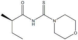 (-)-N-[(R)-2-Methylbutyryl]-4-morpholinecarbothioamide Structure