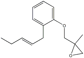 2-(2-Pentenyl)phenyl 2-methylglycidyl ether 구조식 이미지