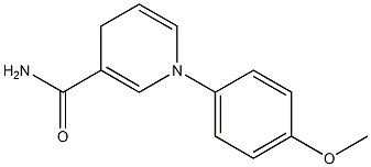 1-(4-Methoxyphenyl)-1,4-dihydropyridine-3-carboxamide 구조식 이미지