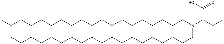 2-(Dinonadecylamino)butyric acid Structure