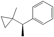 [S,(+)]-1-(1-Methylcyclopropyl)-1-phenylethane 구조식 이미지