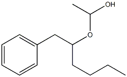 Acetaldehyde benzylpentyl acetal Structure