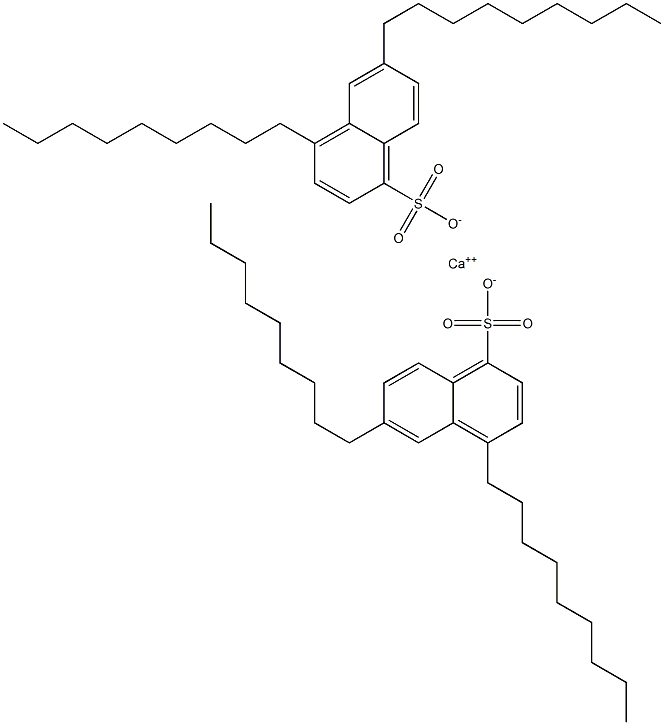 Bis(4,6-dinonyl-1-naphthalenesulfonic acid)calcium salt 구조식 이미지