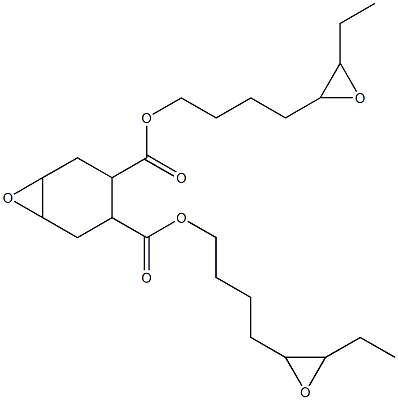 7-Oxabicyclo[4.1.0]heptane-3,4-dicarboxylic acid bis(5,6-epoxyoctan-1-yl) ester Structure