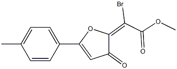 2-[Bromo(methoxycarbonyl)methylene]-5-(4-methylphenyl)furan-3(2H)-one 구조식 이미지