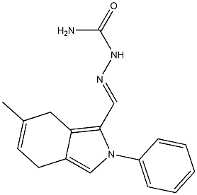1-[(4,7-Dihydro-6-methyl-2-phenyl-2H-isoindol-1-yl)methylene]semicarbazide 구조식 이미지