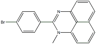 2-(4-Bromophenyl)-1-methyl-1H-perimidine 구조식 이미지
