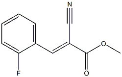 2-Cyano-3-(o-fluorophenyl)acrylic acid methyl ester Structure