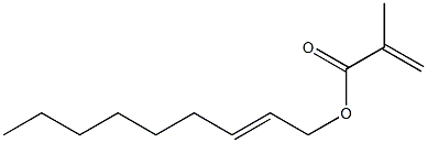 Methacrylic acid (2-nonenyl) ester Structure