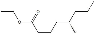 [S,(+)]-5-Methyloctanoic acid ethyl ester Structure