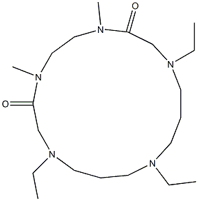 2,5-Dimethyl-8,12,16-triethyl-2,5,8,12,16-pentaazacyploheptadecane-1,6-dione Structure