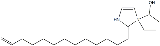 1-Ethyl-1-(1-hydroxyethyl)-2-(12-tridecenyl)-4-imidazoline-1-ium 구조식 이미지