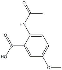 2-(Acetylamino)-5-methoxybenzenesulfinic acid 구조식 이미지