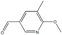 6-Methoxy-5-methylpyridine-3-carbaldehyde 구조식 이미지