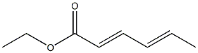 (4E)-2,4-Hexadienoic acid ethyl ester 구조식 이미지