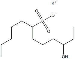 10-Hydroxydodecane-6-sulfonic acid potassium salt 구조식 이미지