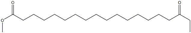 17-Oxononadecanoic acid methyl ester 구조식 이미지