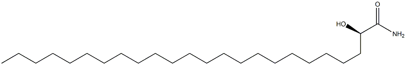 [R,(+)]-2-Hydroxytetracosanamide 구조식 이미지