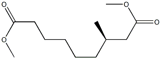 [R,(+)]-3-Methylnonanedioic acid dimethyl ester Structure