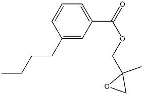 3-Butylbenzoic acid 2-methylglycidyl ester Structure