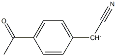 Cyano(4-acetylphenyl)methanide Structure