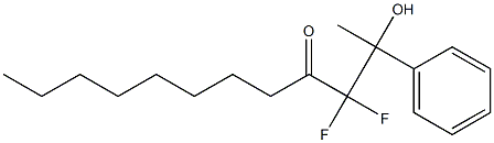 3,3-Difluoro-2-hydroxy-2-phenyl-4-dodecanone 구조식 이미지