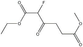 2-Fluoro-3-oxohexanedioic acid 1-ethyl 6-methyl ester 구조식 이미지