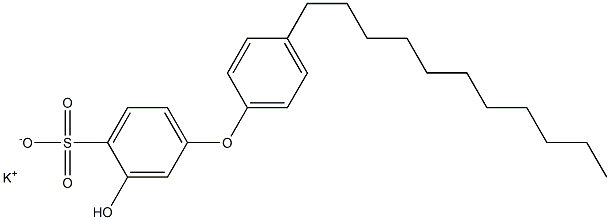3-Hydroxy-4'-undecyl[oxybisbenzene]-4-sulfonic acid potassium salt Structure