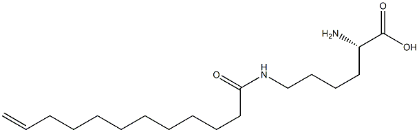 N6-(11-Dodecenoyl)lysine 구조식 이미지