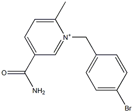 1-(4-Bromobenzyl)-3-carbamoyl-6-methylpyridinium 구조식 이미지
