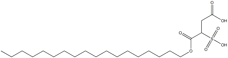 2-Sulfobutanedioic acid 1-octadecyl ester 구조식 이미지