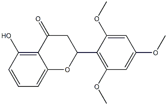 2-(2-Methoxy-4-methoxy-6-methoxyphenyl)-5-hydroxy-2,3-dihydro-4H-1-benzopyran-4-one Structure