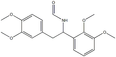 N-[1-(2,3-Dimethoxyphenyl)-2-(3,4-dimethoxyphenyl)ethyl]formamide 구조식 이미지