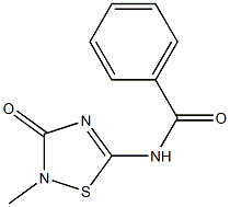 N-[(2,3-Dihydro-2-methyl-3-oxo-1,2,4-thiadiazol)-5-yl]benzamide Structure