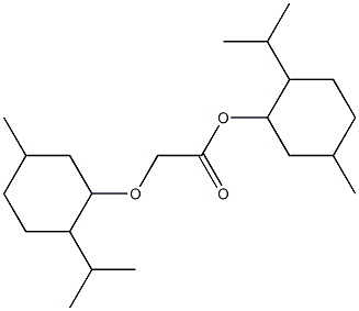 p-Menthan-3-yloxyacetic acid p-menthan-3-yl ester 구조식 이미지