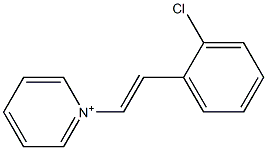 1-[2-(2-Chlorophenyl)ethenyl]pyridinium Structure