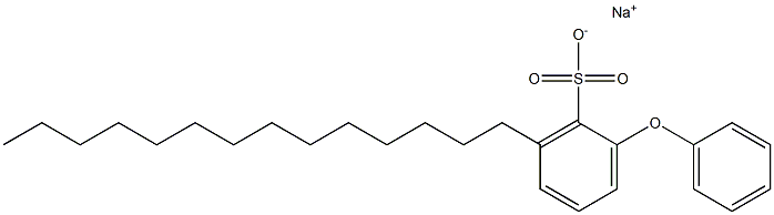 2-Phenoxy-6-tetradecylbenzenesulfonic acid sodium salt 구조식 이미지