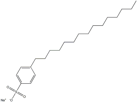 4-Pentadecylbenzenesulfonic acid sodium salt 구조식 이미지