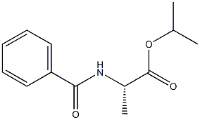 N-Benzoyl-L-alanine isopropyl ester 구조식 이미지