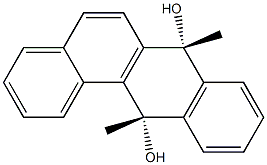 (7R,12S)-7,12-Dihydro-7,12-dimethylbenz[a]anthracene-7,12-diol Structure