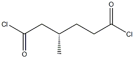 [S,(-)]-3-Methylhexanedioic acid dichloride 구조식 이미지