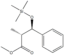 (2R,3R)-2-Methyl-3-trimethylsiloxy-3-phenylpropanoic acid methyl ester 구조식 이미지