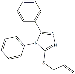 4,5-Diphenyl-3-[allylthio]-4H-1,2,4-triazole Structure