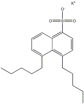 4,5-Dipentyl-1-naphthalenesulfonic acid potassium salt Structure